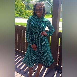 Eva Mendes for New York & Company Polka Dot Dress